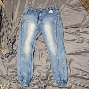 Light Blue Denim Jogger Jeans